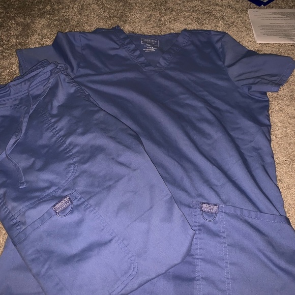 Cherokee Tops Womens Workwear Ceil Blue Scrubs Poshmark
